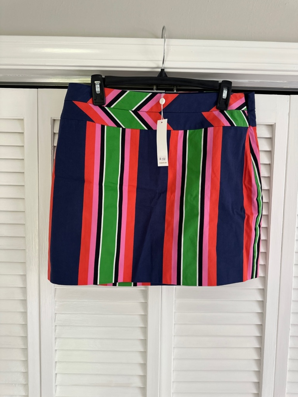Trina Turk mod striped miniskirt 8